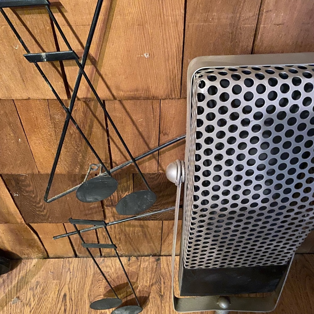 CURTIS JERE METAL MICROPHONE WALL SCULPTURE!